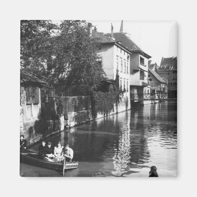 Boot auf der Gera in Erfurt Magnet (Vorne)