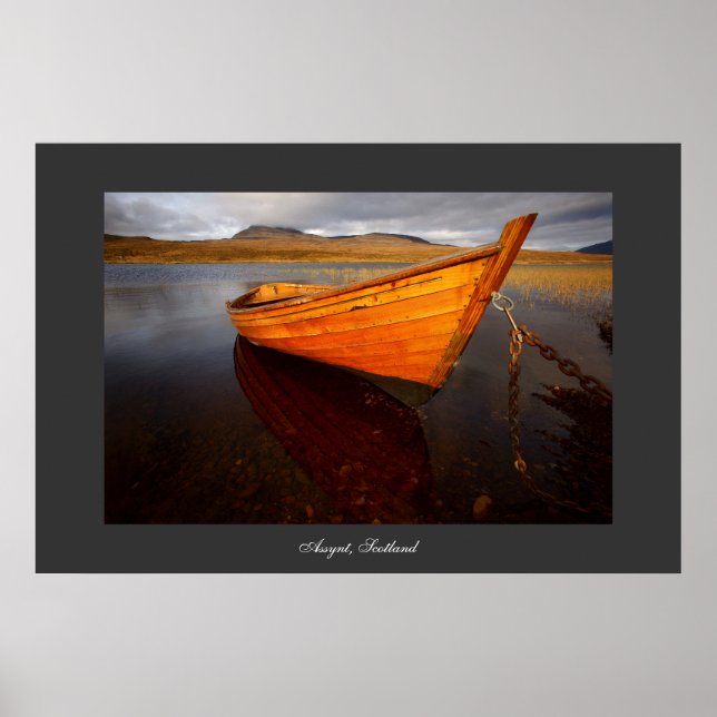 Boot auf Loch. Poster von cARTerART (Vorne)