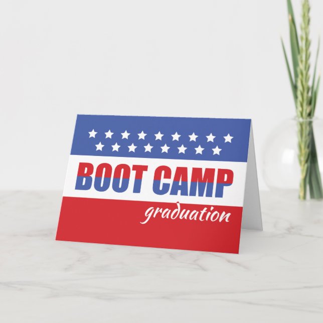 Boot Camp Abschluss Herzlichen Glückwunsch zu Ster Karte (Vorderseite)