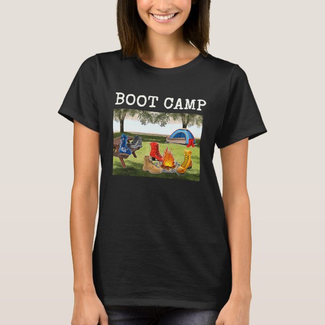 Boot Camp schießt seine Schuhe nicht aus und Ki T-Shirt (Vorderseite)