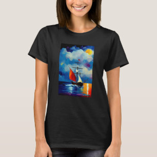Boot in der Nacht T-Shirt