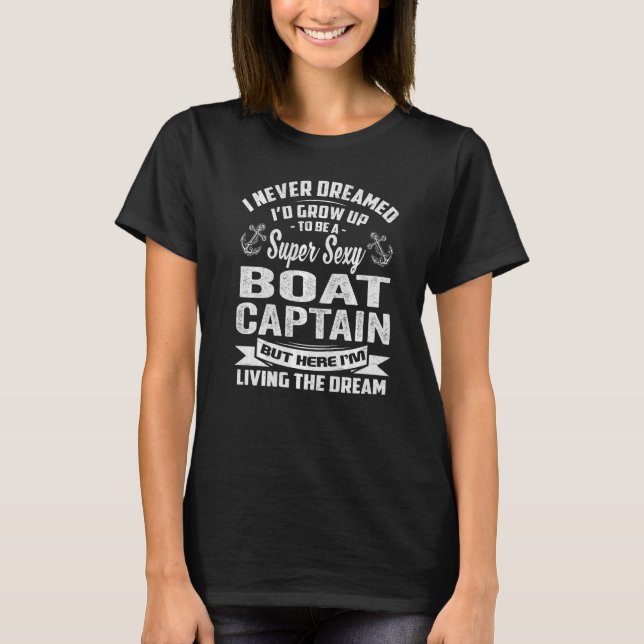 Boot-Kapitän Booteigentümerschiff 1 T-Shirt (Vorderseite)