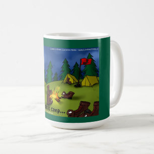Boot Lagerfeuergeschichten: Ein einsamer Rückzugso Kaffeetasse