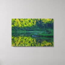 Boot Lake Green Forest Reflexion Indonesien Szene