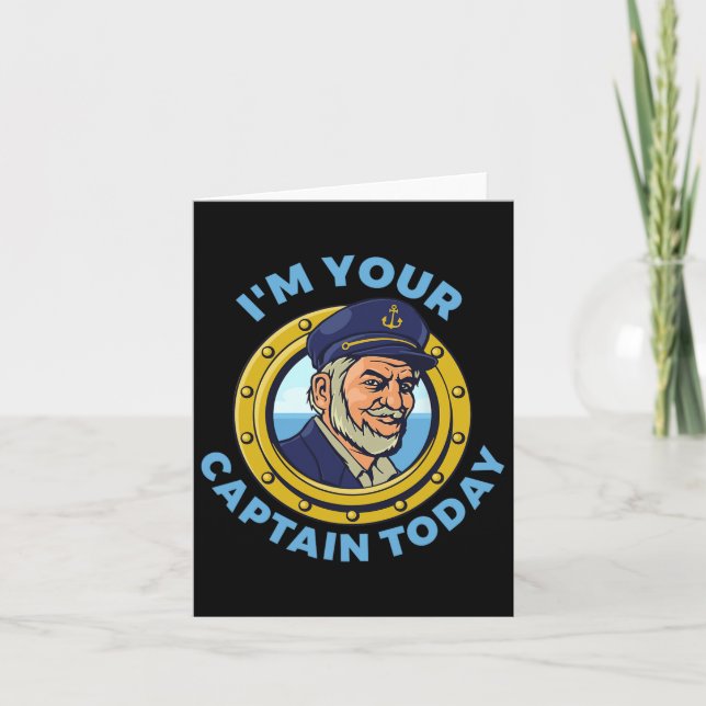 Boot Life Sailing Captain Boating Skipper Sailor S Karte (Vorderseite)