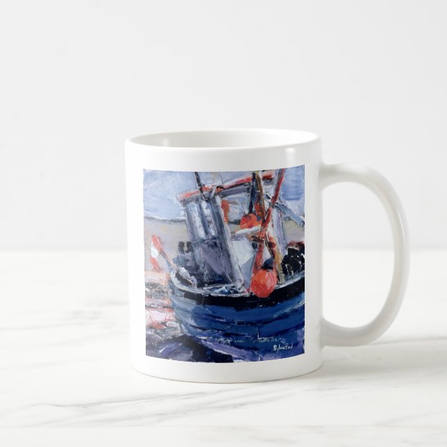 Boot mit roter Boje Kaffeetasse (Rechts)