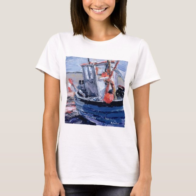 Boot mit roter Boje T-Shirt (Vorderseite)
