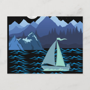 Boot Postkarte