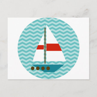 Boot Postkarte
