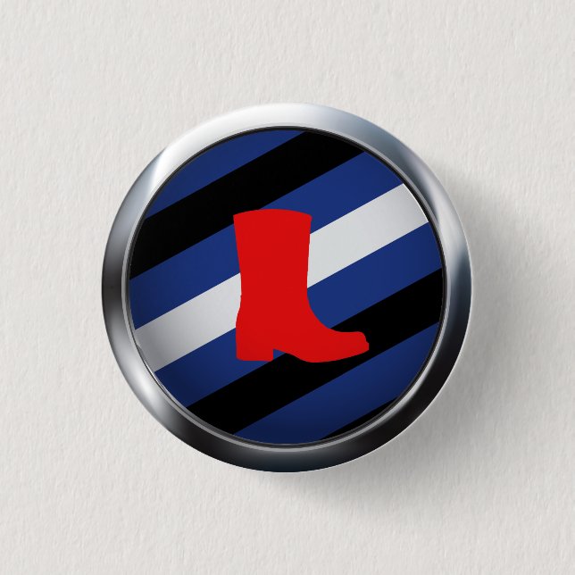 BOOT PRIDE MEDALLION BUTTON (Vorderseite)