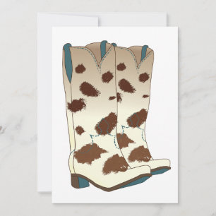 Boot Scoot Blank Card Karte