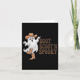Boot Scootin Spooky Funny Country Music Halloween Karte
