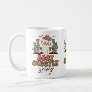 Boot Scootin Spooky Kaffee Cup, Kaktus und Geist Kaffeetasse