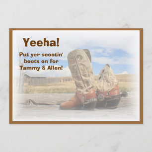 Boot Scootin' Western Dance Wedding Einladung