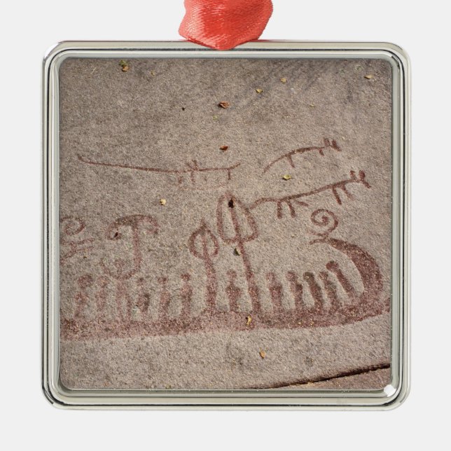 Boot Silbernes Ornament (Vorne)