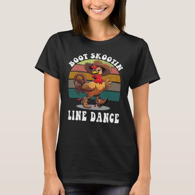 BOOT SKOOTIN LINIE TANCE T-Shirt (Vorderseite)