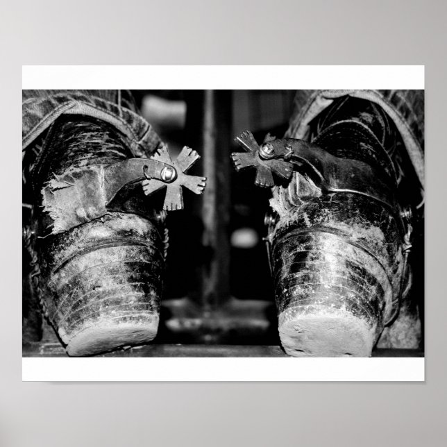 Boot spot, une impression en noir et blanc (Devant)
