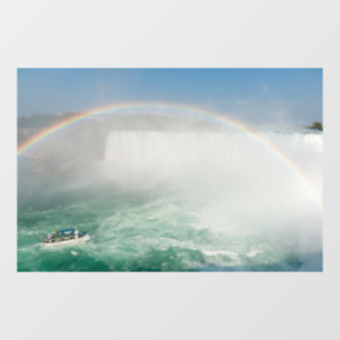 Boot und Hufeisenfälle von den Niagarafällen Fensteraufkleber