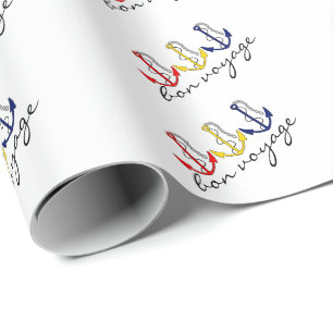 Boot verankert die See gute Reise Geschenkpapier