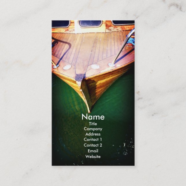 Boot, Visitenkarteschablone Visitenkarte (Vorderseite)