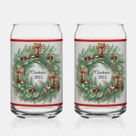 Boot Wreath Soda Glass Dosenglas