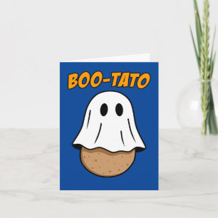 Bootato Halloween Potato Ghost Puff Feiertagskarte