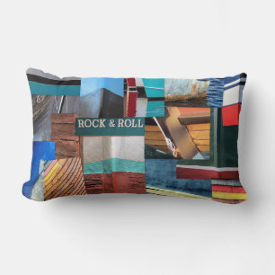 Boote abstraktes Kissen