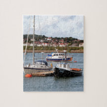 Boote am Fluss Conwy, Wales