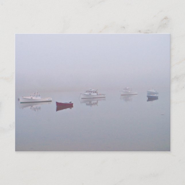 Boote am Kap-Porpoise-Hafen in Kennebunkport, ME Postkarte (Vorderseite)