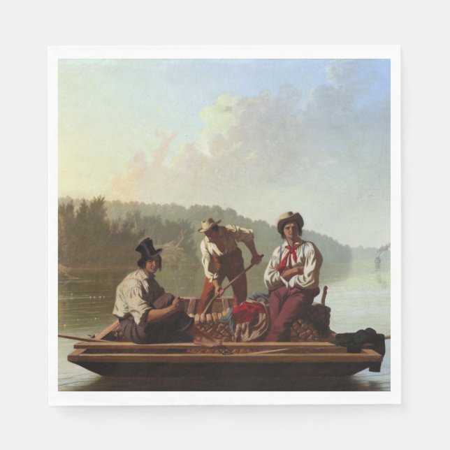 Boote am Missouri Serviette (Vorderseite)