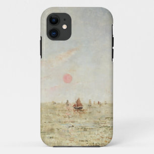Boote am Sonnenaufgang (Öl auf Platte) Case-Mate iPhone Hülle