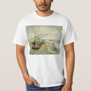 Boote am Strand von Saintes-Maries T-Shirt