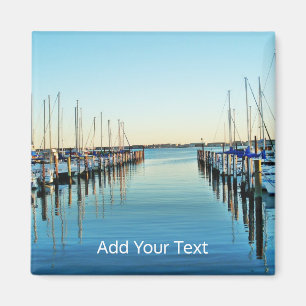 Boote am Yachthafen von Shirley Taylor Magnet