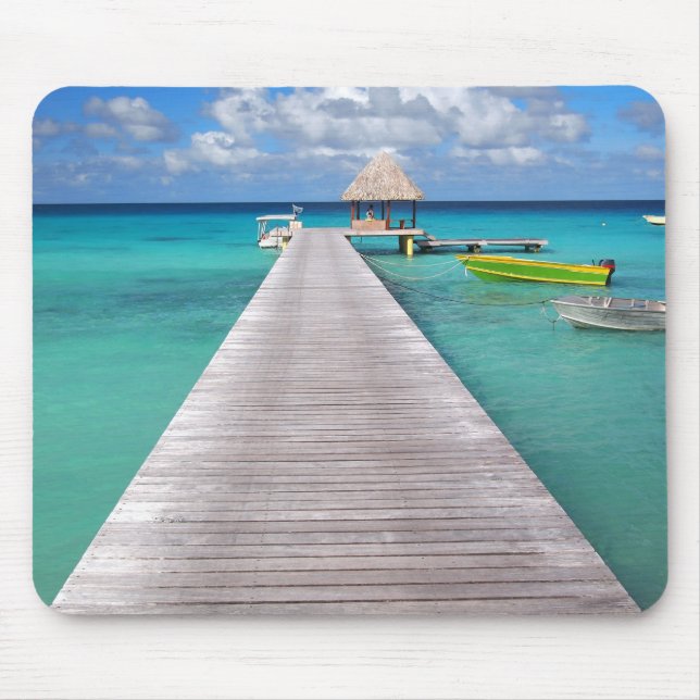 Boote an einer Anlegestelle im pazifischen Mousepad (Vorne)