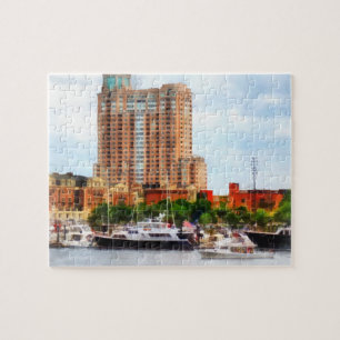 Boote an innerem Hafen-Baltimore MD