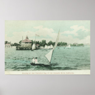 Boote auf San Francisco BayAlameda, CA Poster