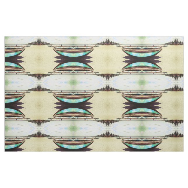 Boote auf tropischem Strandmuster Stoff (Fat Quarter (45,7 x 55,9 cm))