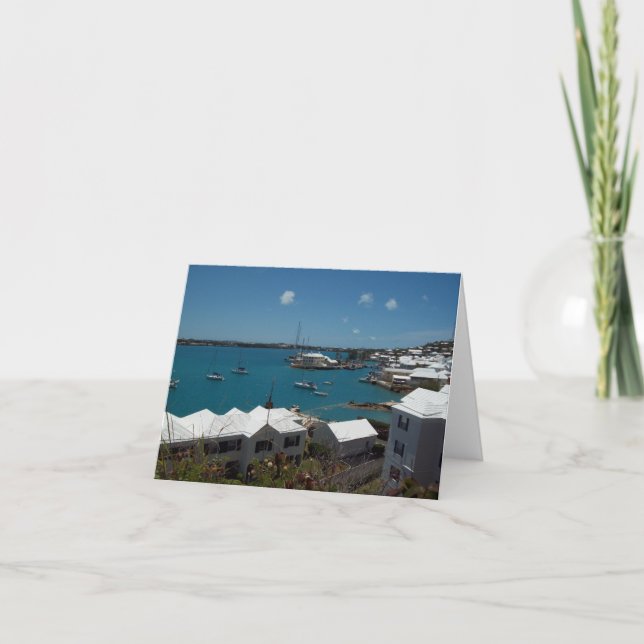Boote bei Bermuda Karte (Vorderseite)