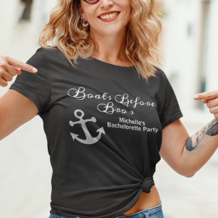 Boote bevor Bro's Junggesellinnenabschied-Kreuzfah T-Shirt