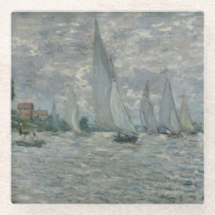 Boote Claude Monets   oder Regatta in Argenteuil Glasuntersetzer