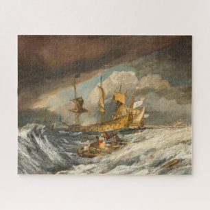 Boote, die Anker ausbringen...Krieg von Turner