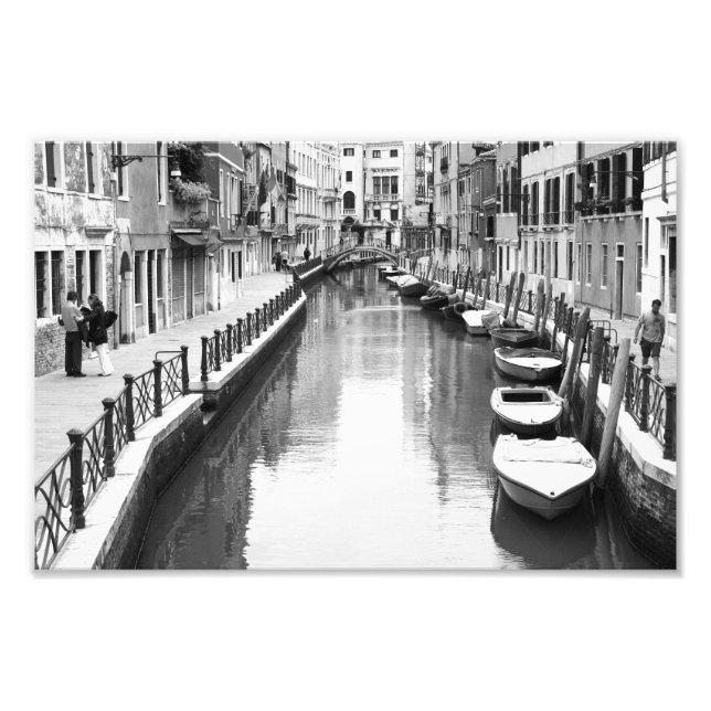 Boote entlang eines Kanals in der italienischen St Fotodruck (Vorne)