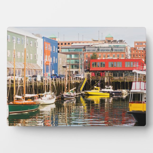 Boote gegossen | Portland, Maine Fotoplatte (Vorderseite)