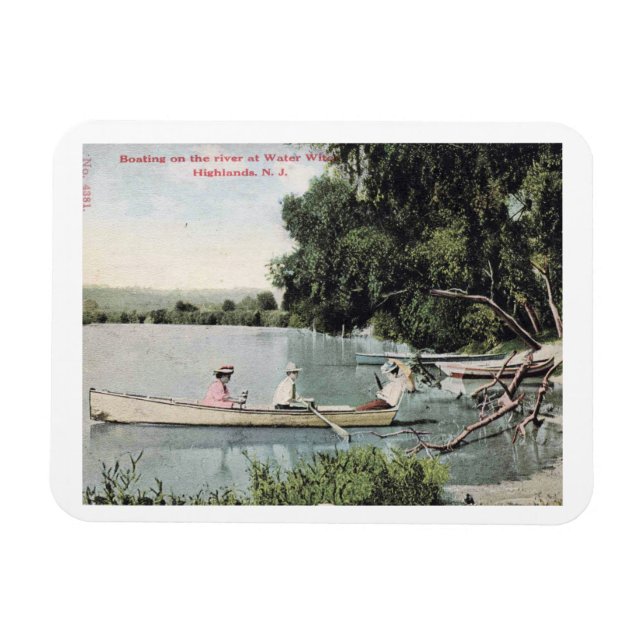 Boote, Highlands, NJ, Vintag Magnet (Horizontal)