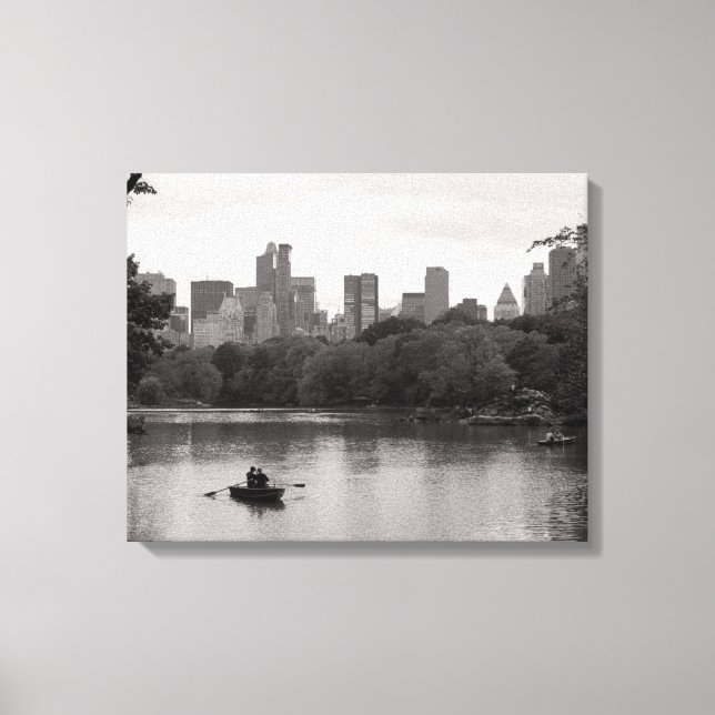 Boote im Central Park NYC (Leinwand) Leinwanddruck (Vorderseite)