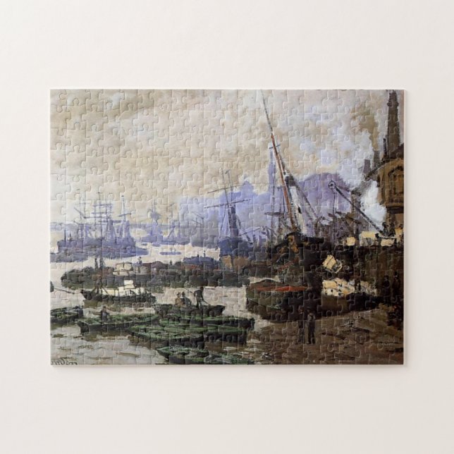 Boote im Pool von London Monet Fine Art (Horizontal)