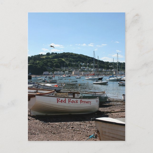 Boote im Teignmouth Devon UK Postkarte (Vorderseite)