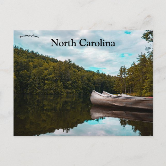Boote in Brevard North Carolina Postkarte (Vorderseite)