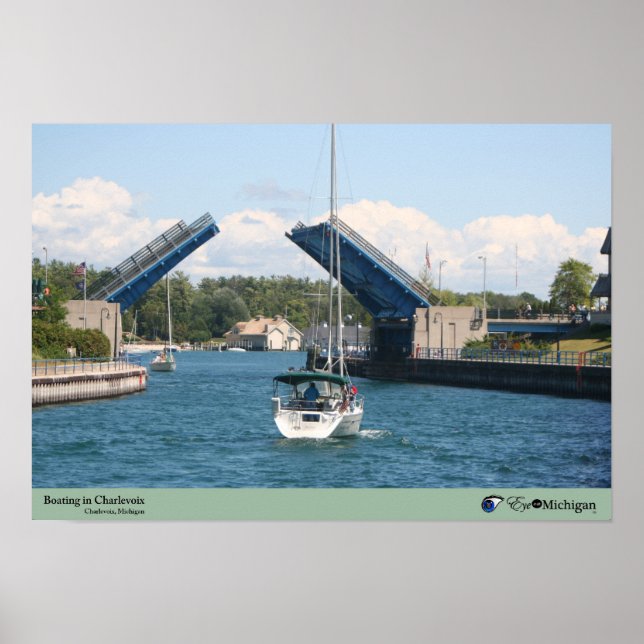 Boote in Charlevoix - Charlevoix, MI Poster (Vorne)