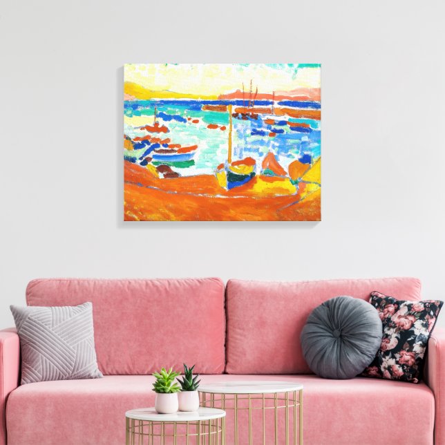 Boote in Collioure | Andre Derain | Leinwanddruck (Insitu (Wohnzimmer))